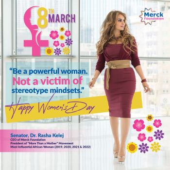 Message from Senator, Dr. Rasha Kelej CEO of Merck Foundation on International Women’s Day 2023