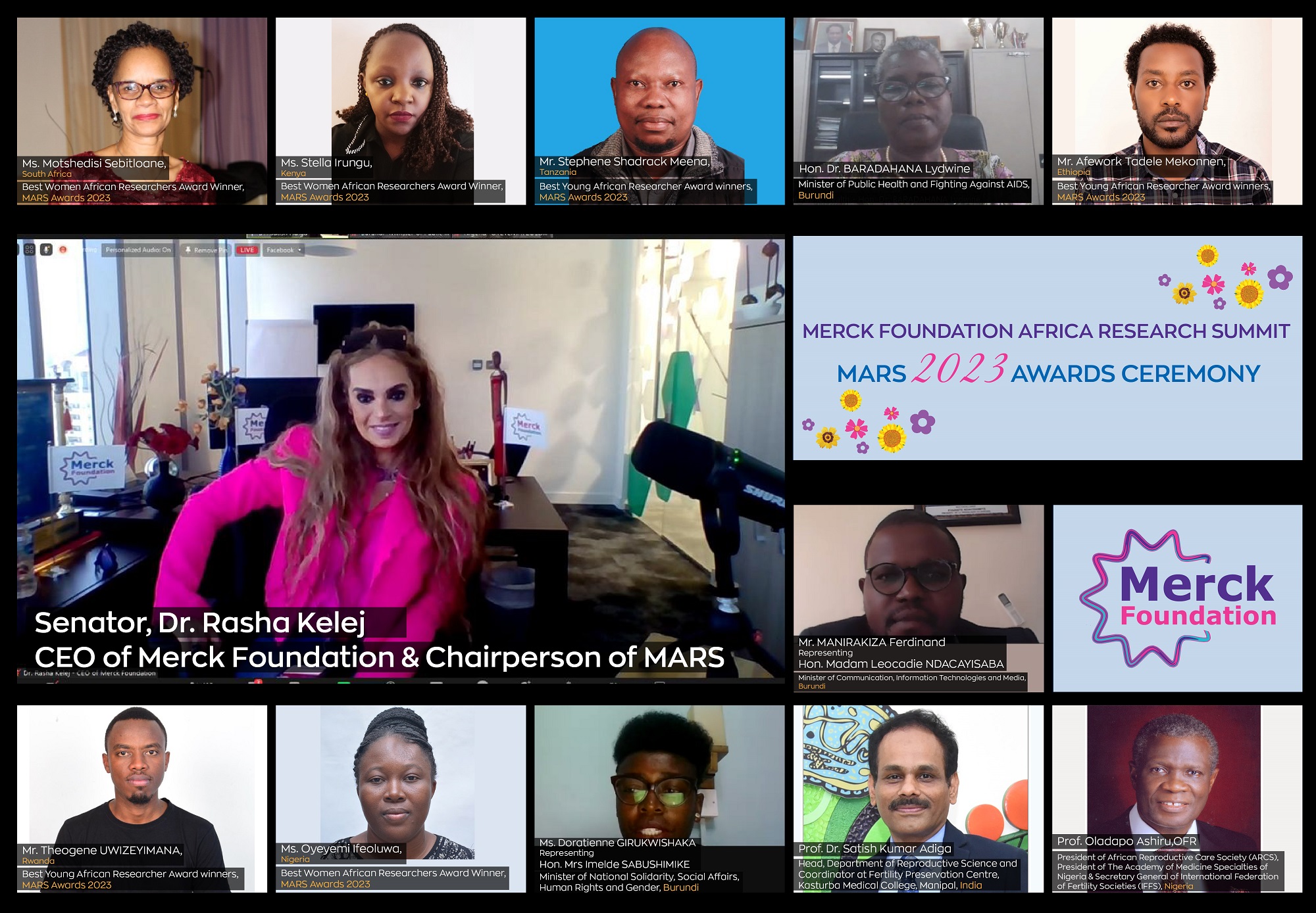 Merck Foundation Africa Research Summit (MARS) Awards 2022 - Online Award Ceremony