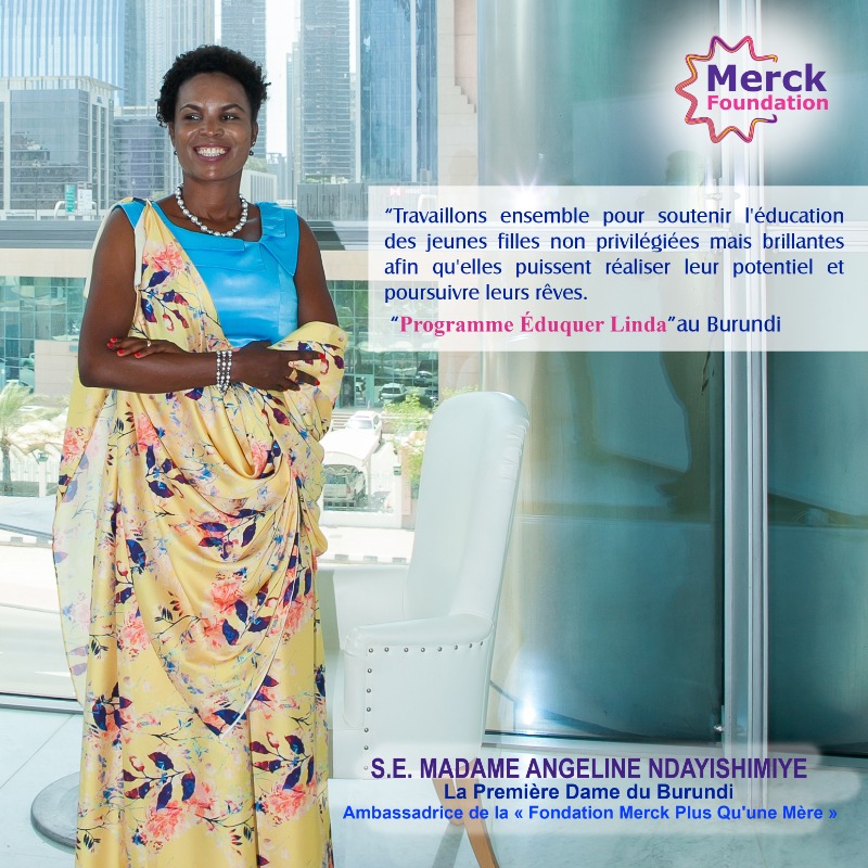 H.E. Madam ANGELINE NDAYISHIMIYE, The First Lady of Republic of Burundi